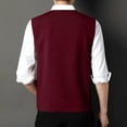 thumbnail image 4 of Bcfgryg Male Knitwear Shoulder Vests Fashion Trends Sleeveless Vests Men's Vest, 4 of 5
