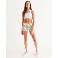 thumbnail image 2 of Glow up Gear color swirls Mid-Rise Yoga Shorts, 2 of 5