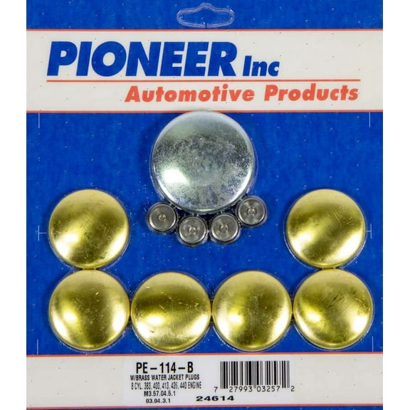 Pioneer Mopar B/RB-Series Brass Freeze Plug Kit P/N PE114B