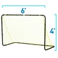 thumbnail image 6 of Franklin Sports Backyard Portable Soccer Goal - Competition Steel All Weather - Mini 4' x 6' - Black, 6 of 7