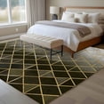 thumbnail image 4 of Yellow Geometric Area Rugs 6'x9', Washable Small Throw Rugs for Kitchen Dining room, Modern Abstract Gradient Marble Indoor Outdoor Rug Non-Slip Low Pile Carpet Runner Reversible Floor Mats, 4 of 8