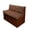 Brown Leaf Pattern, variant on HELLHERO Camper Cushion Slipcovers, Compatible with RV Interior Caravan, 2 Pack Scratch Resistant Covers for Travel Trailer, Vintage Floral Stripe