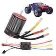 thumbnail image 1 of 60A Brushless ESC, 3650 Motor Replacement Combo with 900W Power, 2-4S Battery Compatibility, 5.8V3A BEC for HPI, RC Cars, 1 of 7