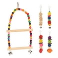 thumbnail image 2 of Parrot Swing Perch Chewing Toy,Bird Toy Set Colorful Parrot Swing Chewing Toys Bird Toyfor Parakeet Innovative Solution, 2 of 14