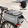 thumbnail image 6 of Deago Bike Rear Rack Bag Waterproof Reflective Bicycle Trunk Pannier Carrier Insulated Cooler Bag with Bottle Holder (Black), 6 of 8