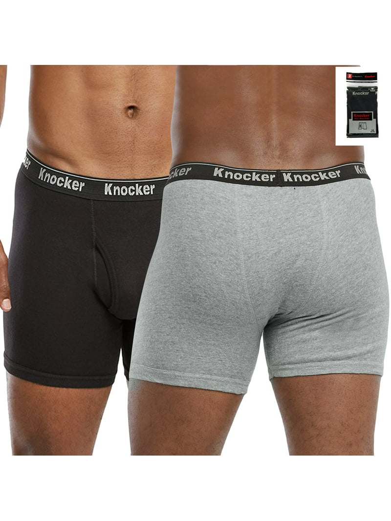 Mens 6 Pack of Thick Knocker Waistband Athletic Sports Boxer