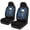 Blue Rose Skull Pattern, variant on Psesaysky Halloween Pumpkin Pattern Auto Front and Back Seat Protector Cover Polyester Washable Protection Auto Front Seat Covers for Automobile