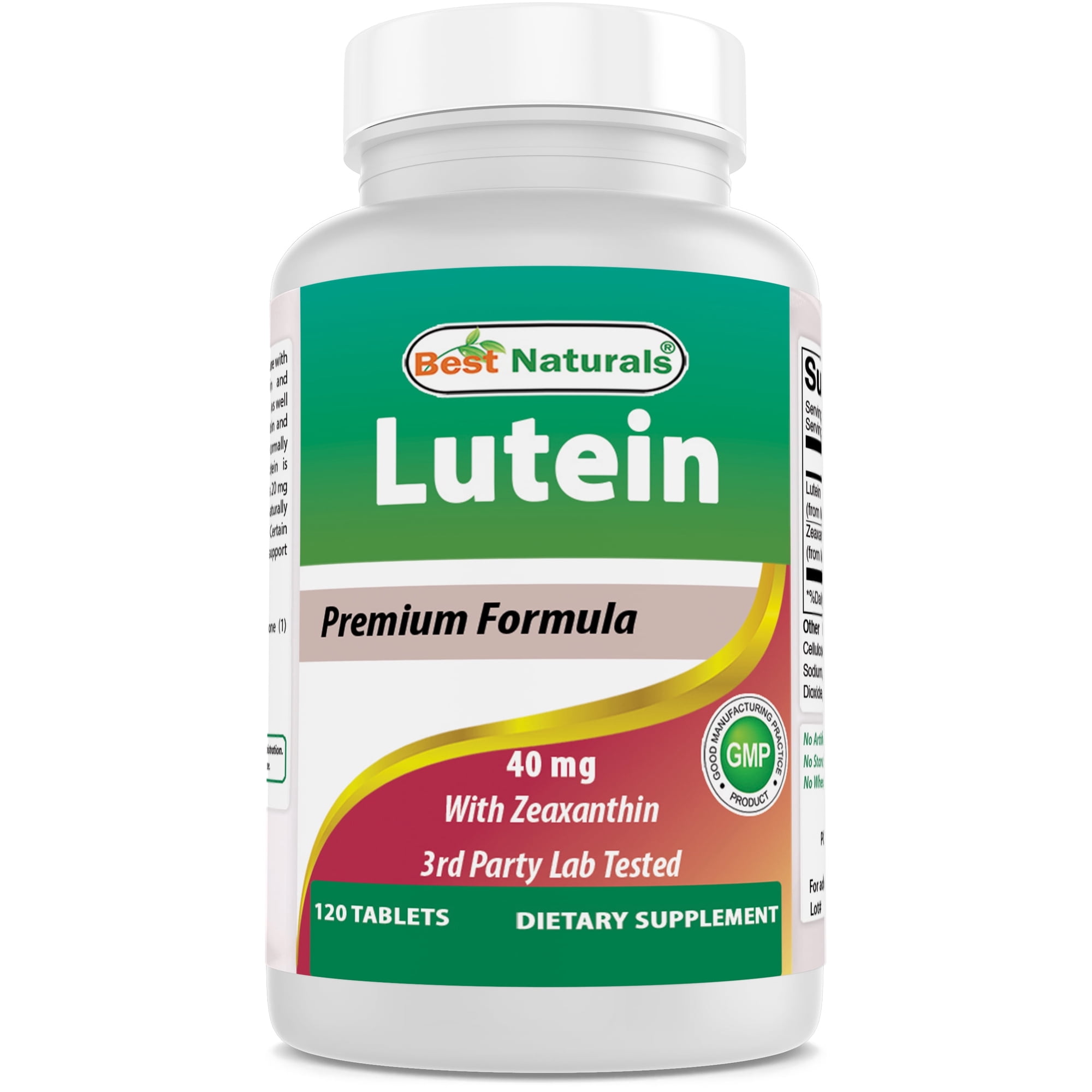 Best Naturals Lutein 40 mg with Zeaxanthin- 120 Tablets