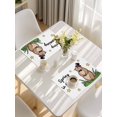 thumbnail image 5 of Groundhog Day Placemats Set of 12, Spring Botanical Star Yellow Placemats for Dining Table, Place Mats for Kitchen Tabletop, Waterproof Wipeable Dining Table Mats Set, 5 of 9