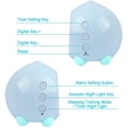 thumbnail image 3 of Despertador Infantil Luminoso LED Lámpara De Despertador Digital Luz Nocturna para Niñas Niños Día Noche Niños Volumen Ajustable Posponer Despertador con Carga USB, Azul Rojo Verde MX-0132216FYD, 3 of 5