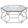 thumbnail image 1 of Furniture of America Table Basse en Métal Annette en Chrome, 1 of 4