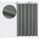 thumbnail image 5 of Cortina de ducha de tela gris y turquesa, tejido resistente, poliéster, impermeable, resistente al moho, 5 of 7