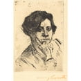 thumbnail image 3 of Lovis Corinth 13x18 Black Modern Framed Museum Art Print Titled - Head of Woman (Frauenkopf) (1911), 3 of 5