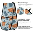 thumbnail image 4 of Dailycode Double Sided Oven Mitt with Loop Heat Resistant Kitchen Long Potholders 7" x 35" Highland Cow and Mountains, 4 of 6