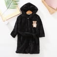 thumbnail image 2 of Dagaeig Boys Girls Kids Flannel Bathrobe,Soft Hooded Sleep Robe with Waist Tie,Cozy Cartoon Pattern,for Boys Girls 2T 3T 4T 5T 6T 7T 8T ,All-Season Loungewear Toddler Pajamas 18-24 Months, 2 of 5