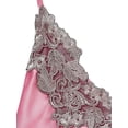 thumbnail image 6 of Biekopu Women Summer Pajama Set, Lace Patchwork Sleeveless V-neck Camisole with Shorts Sleepwear, 6 of 9