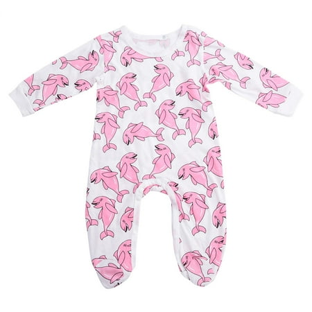 

Baby Long Jumpsuit Baby Cotton Jumpsuit Baby Newborn Jumpsuit Infant Animal Printing Autumn Cotton Long Sleeve Clothes80cm