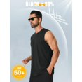 thumbnail image 2 of Camiseta sin mangas Cotrasen para hombre con protección solar, protector solar, talla S, color negro, 2 of 6