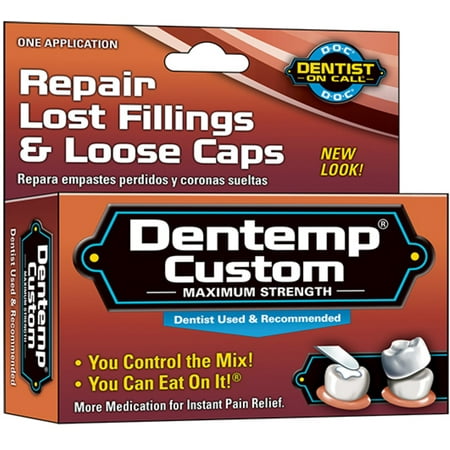 Dentemp Custom Maximum Strength Lost Filling And Loose Cap (Best Temporary Filling Repair)