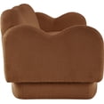 thumbnail image 4 of Meridian Furniture Bloom Saddle Teddy Fabric Sofa, 4 of 17