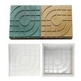 thumbnail image 3 of Concrete Paver Molds, Stepping Stone Molds, 12 in Square, White Polypropylene, Backyard Paving, Outdoor Upgrades, 1 Pc, 3 of 7