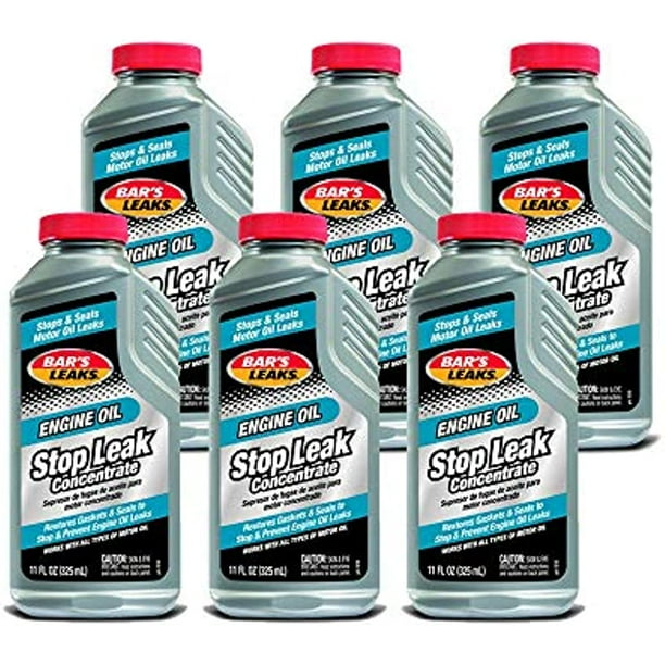 Bar's Leaks 10106PK Engine Oil Stop Leak Concentrate 11 oz, (Pack of 6)