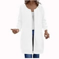 thumbnail image 4 of jtjvou Long Hoodies for Women Zip Up Fleece Oversized Tunic Sweatshirts with Pockets 2025 Fall Lightweight Jackets White XL, 4 of 4