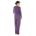 thumbnail image 4 of Texere Women's Long Sleeve Pajama Set - Stylish Comfortable Sleepwear WB0003, 4 of 6