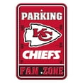 thumbnail image 1 of Kansas City Chiefs Plastic Parking Sign - Fan Zone, 1 of 1