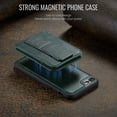 thumbnail image 6 of ELEHOLD Case for iPhone 7 / 8 / SE 2022 & 2020, Shockproof Magnetic Leather Wallet Case with Hand Grip & Kickstand & RFID Blocking,Green, 6 of 8
