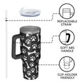 thumbnail image 4 of OBREWU Paw Prints and Bones Tumbler with Handle and Lid,Paw Prints and Bones 40oz Double Wall Vacuum Insulated Tumbler,Cups Gift for Women and Men, 4 of 7