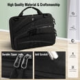 thumbnail image 2 of 11-11.6 Inch Chromebook Sleeve Case - Protective Briefcase Shoulder Bag with Accessory Pouch for Up to 11.6" Laptop Notebook Ultrabook, Black, 2 of 7