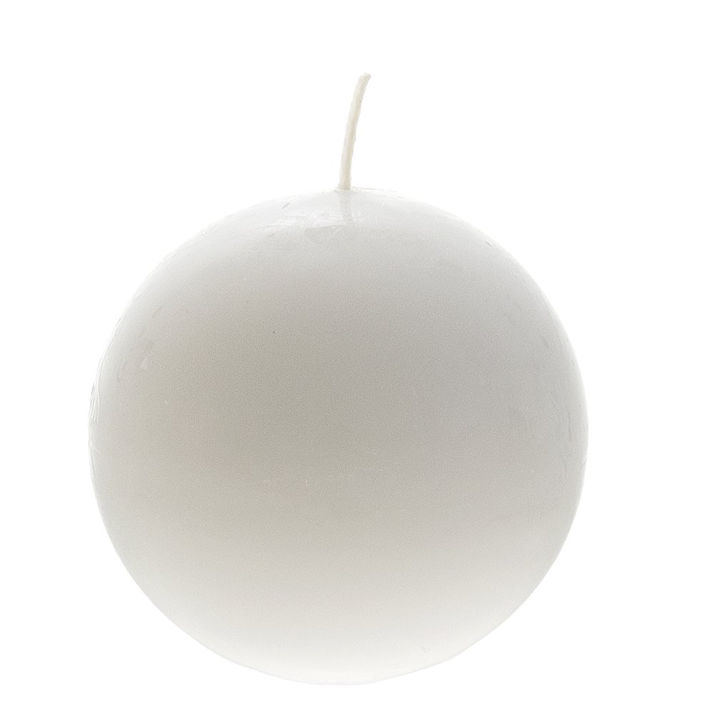 Mega Candles Unscented 3" Hand Poured Round Premium Ball Candle