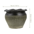 thumbnail image 2 of 1 Pce Pot de Fleurs en Poterie Artisanale Unique Conteneur de Plantation, 2 of 6