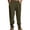 Army Green, variant on GrmtClth Men Daily Vacation Corduroy Side Stripe Straight Trousers Elastic Drawstring Waist Baggy American Retro Casual Walking Pants Khaki L