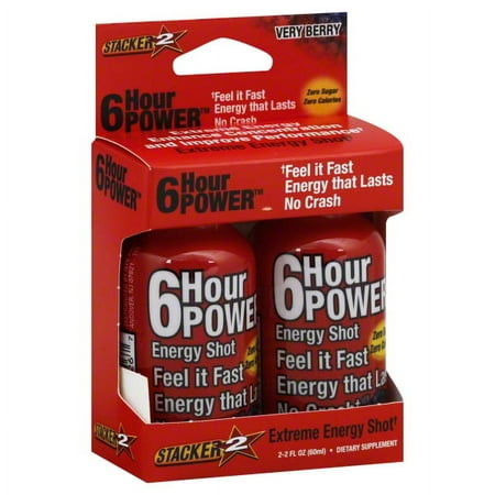 Stacker 2 Very Berry 6 Hour Power Dietary Supplement 2 Ct