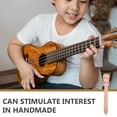 thumbnail image 3 of CTIRCHIU Diy Ukulele Neck Wooden Blank For Concert Ukulele Natural Handle Fingerboard Easy To Use Install For, 3 of 8