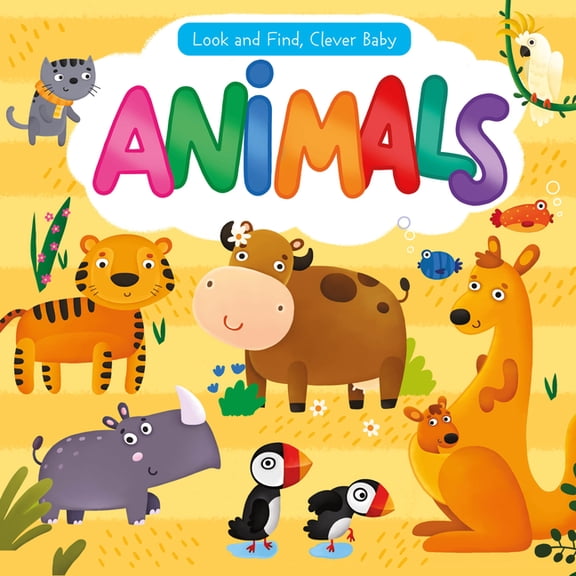 Look & Find, Clever Baby Look and Find, Clever Baby: Animals, (Board Book)