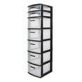 thumbnail image 6 of MQ Eclypse 7-Drawer Plastic Storage Unit, Black, 6 of 13
