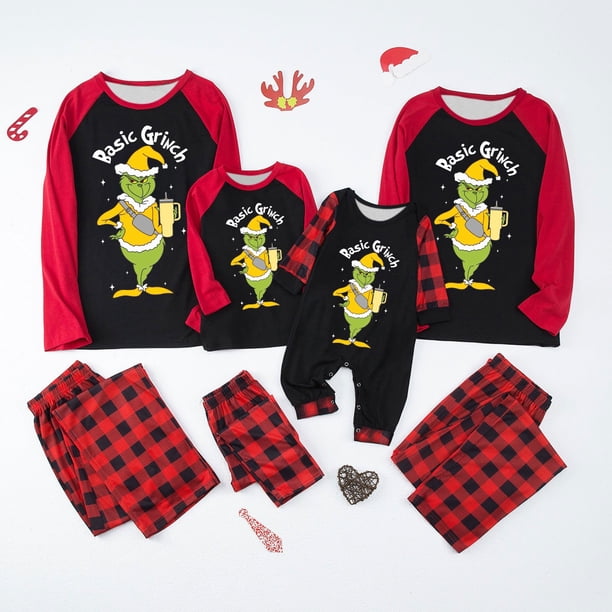 Grinch Family Matching Christmas Pajamas Sets, Family Matching ...