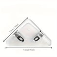 thumbnail image 4 of 10pcs Random Color Colorful Plastic Folders, Office Triangle Binder, Test Book, Anti-Curl Multi-Functional Right Angle Binder, 4 of 5