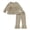 Gray, variant on Happy Town Toddler Girl Fall Winter Outfits Smocked Puff Sleeve Top Ruffle Flare Pants Set Kids Casual Plaid 2-Piece Set