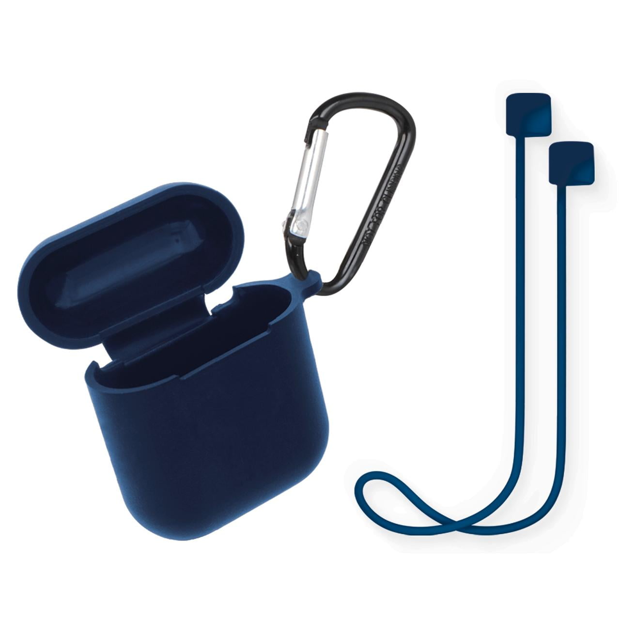 Xtreme 3-Piece Navy Soft Protective Silicon Case, Compatible with Airpods, 1.25 x 3.5 x 4