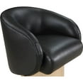 thumbnail image 5 of Meridian Furniture Gibson Black Vegan Leather Swivel Accent Chair, 5 of 8
