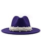 thumbnail image 5 of Sombrero de jazz elegante de estilo británico de moda, sombrero de copa de perla, sombrero de lana para mujer., 5 of 6