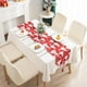 thumbnail image 4 of Camino de Mesa Navideño Smj250917003 | Decoración Navideña con Copos de Nieve Rojos y Verdes | Poliéster 70.87 X 12.99 Pulgadas | Decoración Festiva para Cocina, Comedor y Fiestas | Uso En Restaurant, 4 of 6