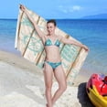 thumbnail image 7 of Dreamtimes Beach Towels Anchor Seashell Starfish Camping Towels Sailboat Print Sand Free Beach Towel, 30"x60" Large Beach Towels Quick Dry Bath Travel Towels Pool Yoga Beach Mat for Men Women, 7 of 7