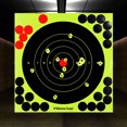 thumbnail image 4 of 10 Pcs 8-Inch Splatter Target Sticker Self Adhesive Bullseye Fluorescent Yellow Shoot Target for Outdoor Indoor Shoot Competitions Practice, 4 of 7