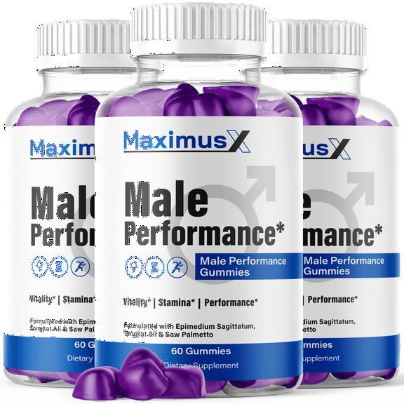Maximus X Gummies Advanced Formula All Natural Vitamin Supplement MaximusX 180 Gummies