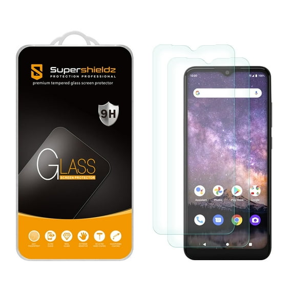 (2 Pack) Supershieldz Designed for Wiko Voix Tempered Glass Screen Protector, Anti Scratch, Bubble Free